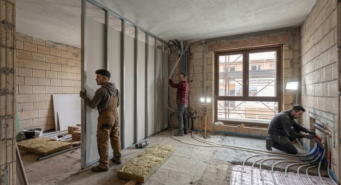 Riqualifichiamo appartamenti, ville e condomini valorizzando spazi, luce e comfort abitativo
